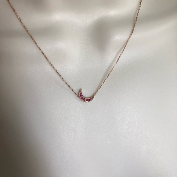 Andrea Forman Ruby Crescent necklace - Picture 4 of 8
